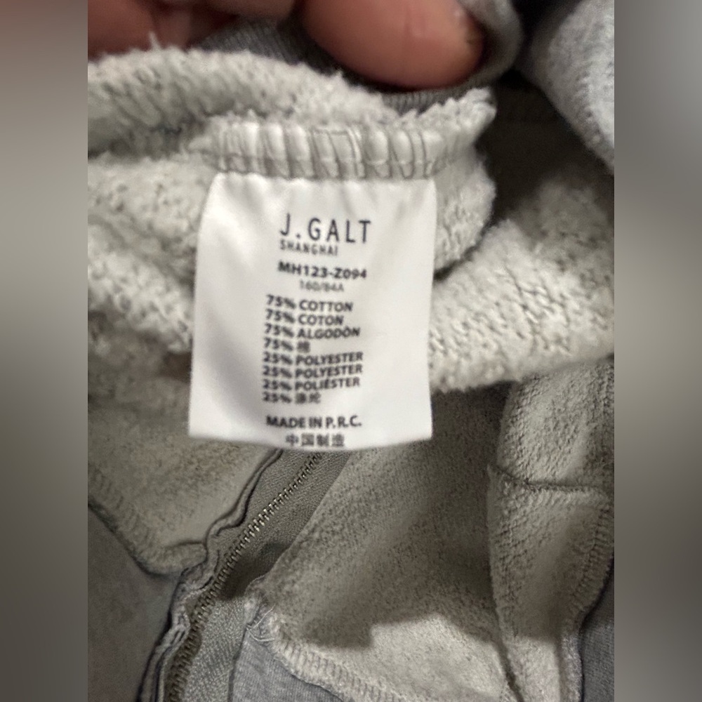 Brandy Melville Gray Cropped Zip-Up Hoodie - Picture 11 of 15